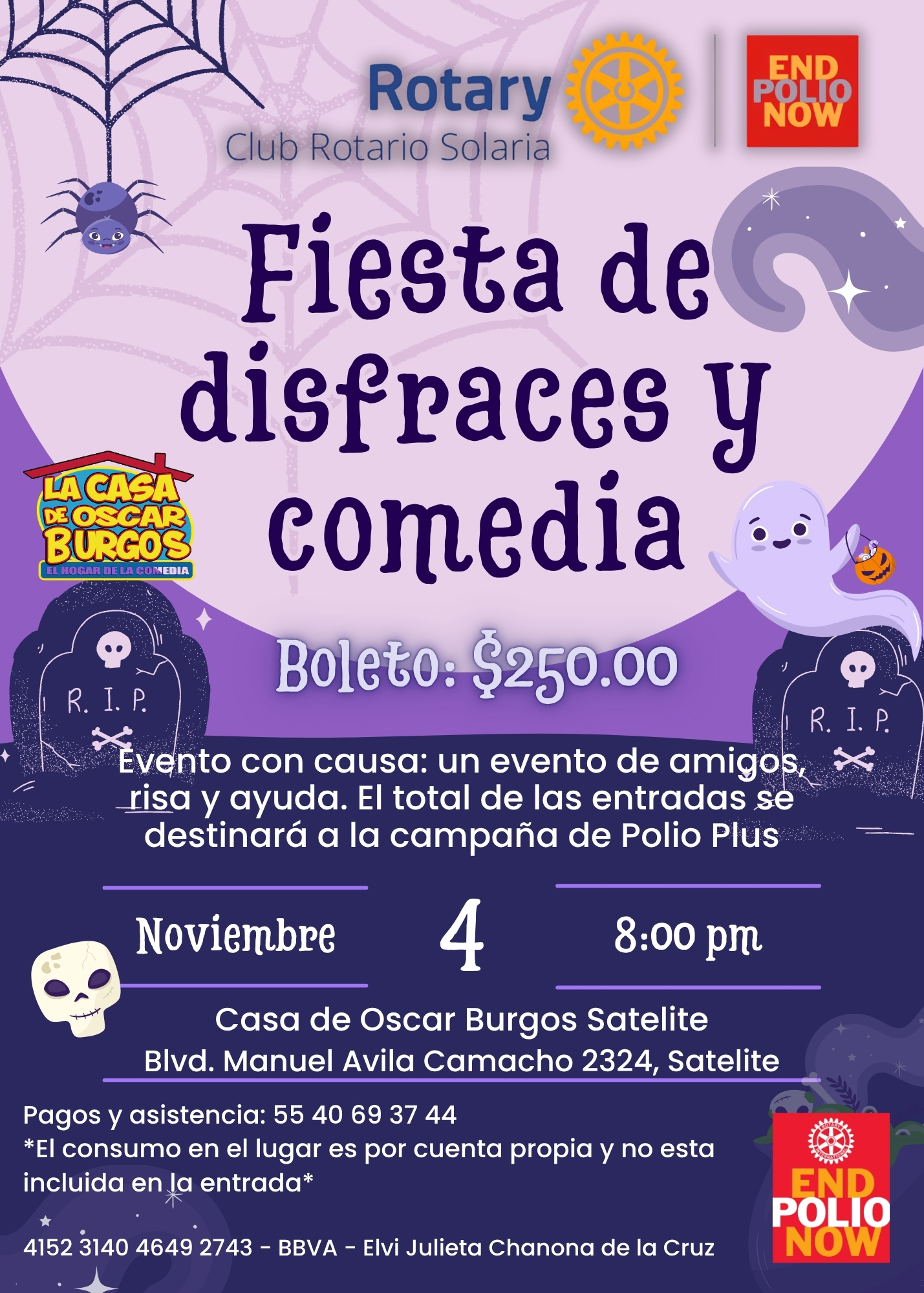 Fiesta De Disfraces y Comedia